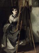 Eva Gonzales Portrait of Sister as Artist painting